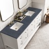 Breckenridge 72" Double  Bright White (Vanity Only Pricing)